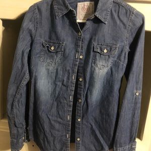 Jean button down